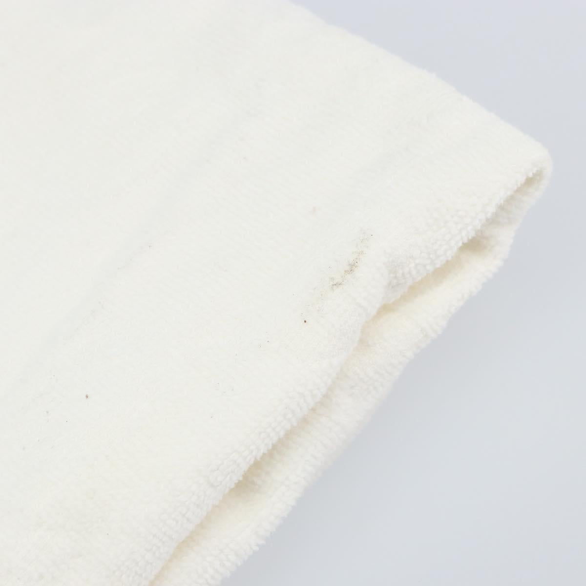 GUCCI Blanket Cotton White Auth ka1028