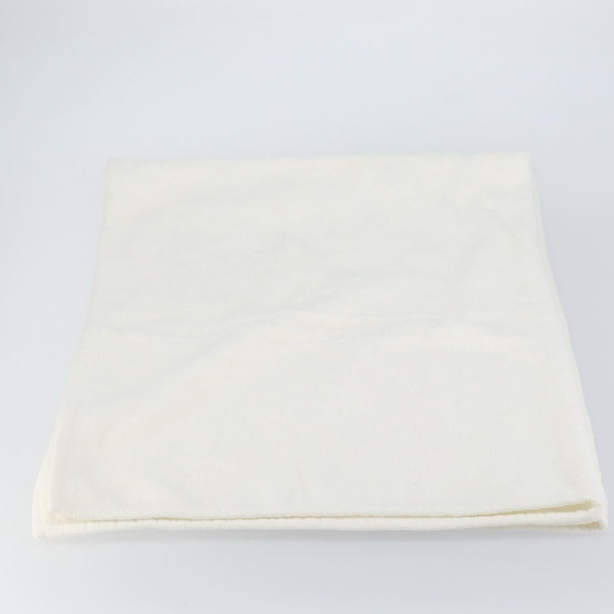 GUCCI Blanket Cotton White Auth ka1028