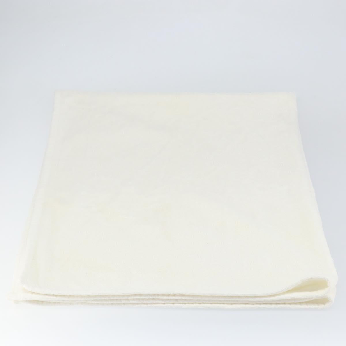 GUCCI Blanket Cotton White Auth ka1028
