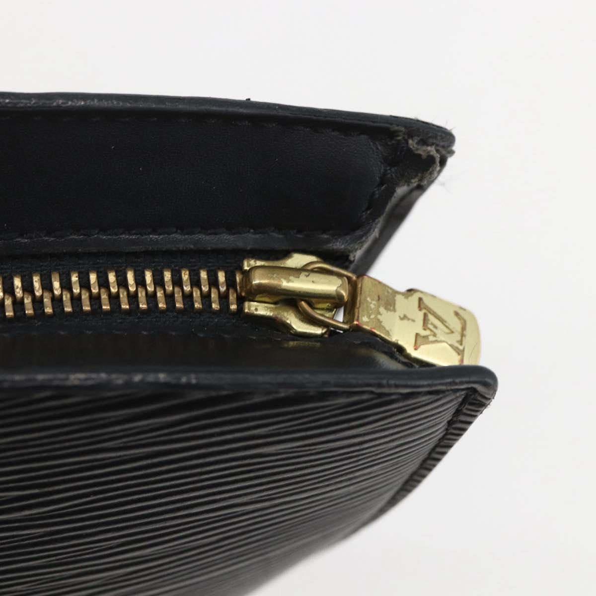 LOUIS VUITTON Epi Saint Jacques Powanie Long Bag Black M52332 LV Auth ka1033