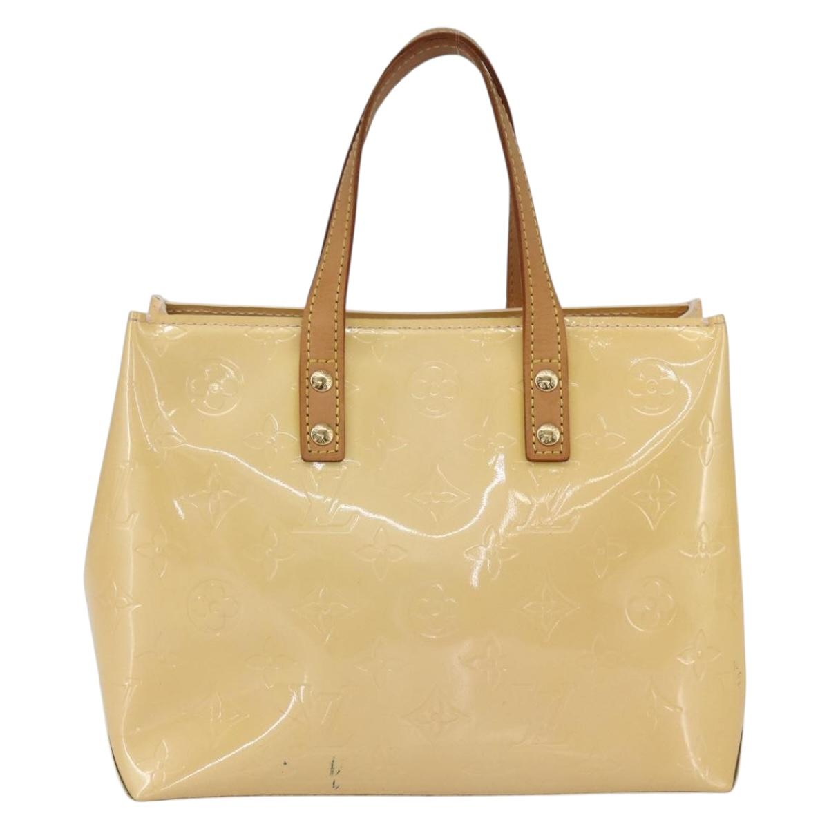 LOUIS VUITTON Monogram Vernis Reade PM Bag Marshmallow Pink M91306 Auth ka1034