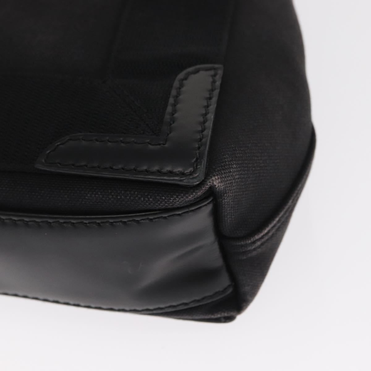 BALENCIAGA Cabas XS Hand Bag Canvas 2way Black Silver 390346 Auth ka1048