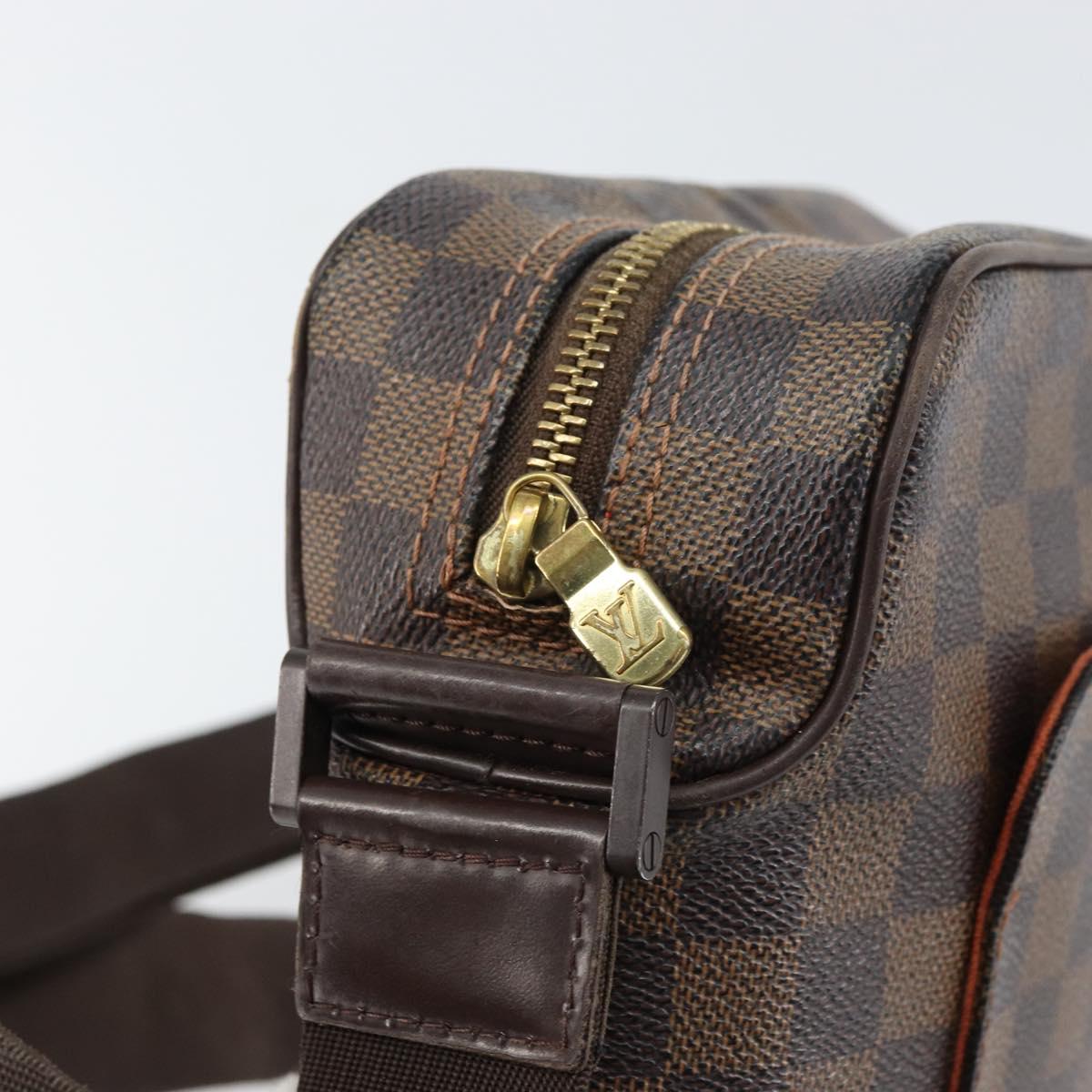 LOUIS VUITTON Damier Ebene Olaf PM Shoulder Bag N41442 LV Auth ka1050