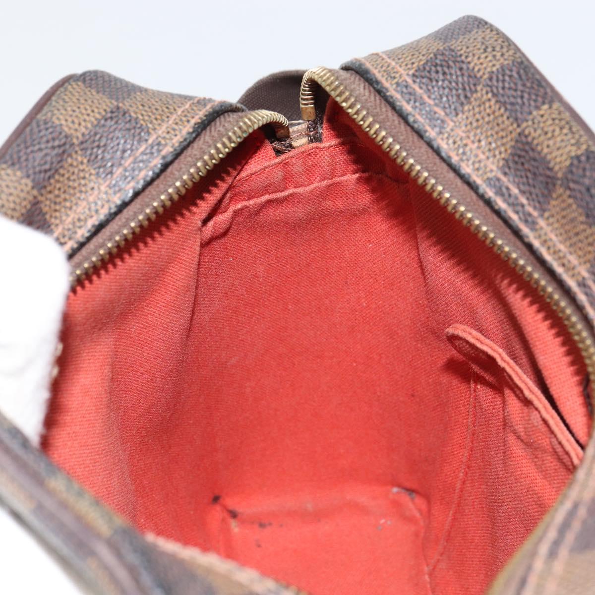 LOUIS VUITTON Damier Ebene Olaf PM Shoulder Bag N41442 LV Auth ka1050