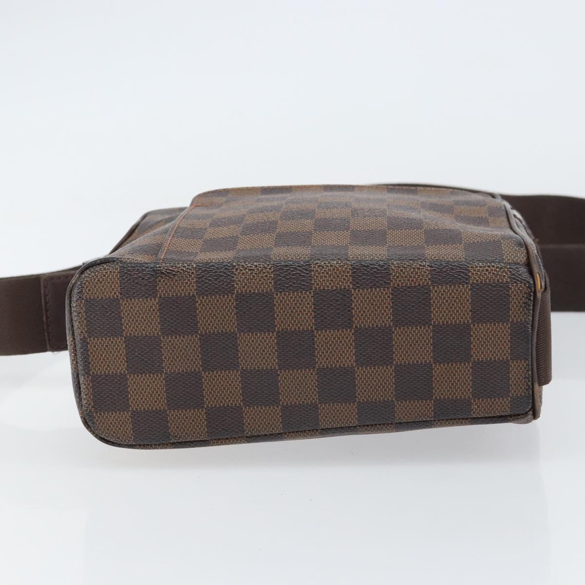 LOUIS VUITTON Damier Ebene Olaf PM Shoulder Bag N41442 LV Auth ka1050