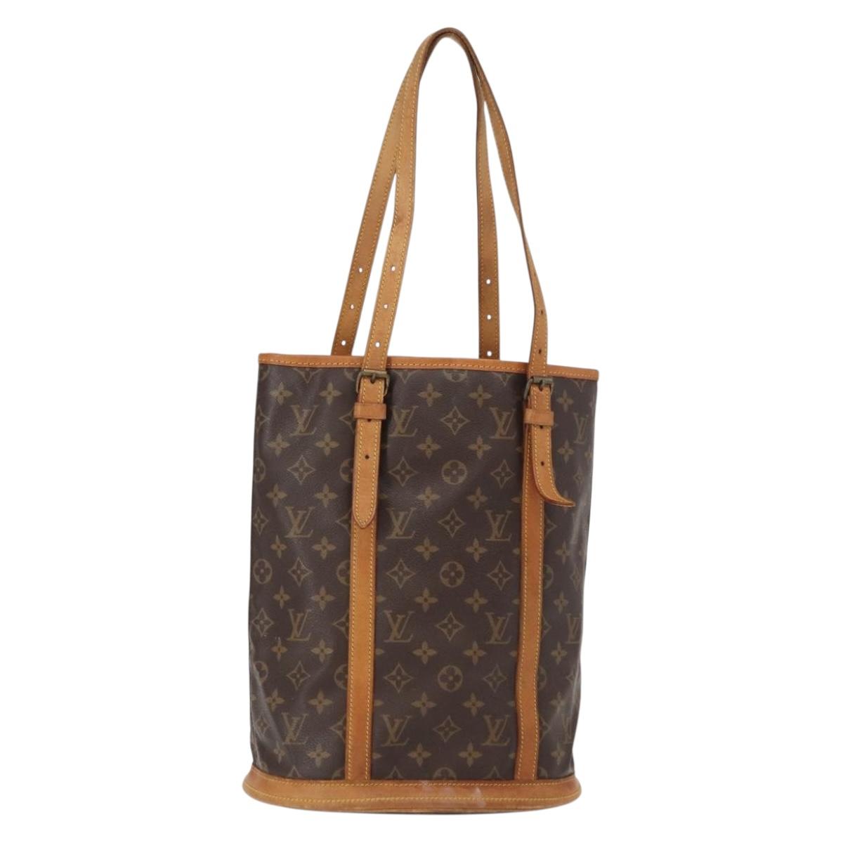LOUIS VUITTON Monogram Bucket GM Shoulder Bag M42236 LV Auth ka107