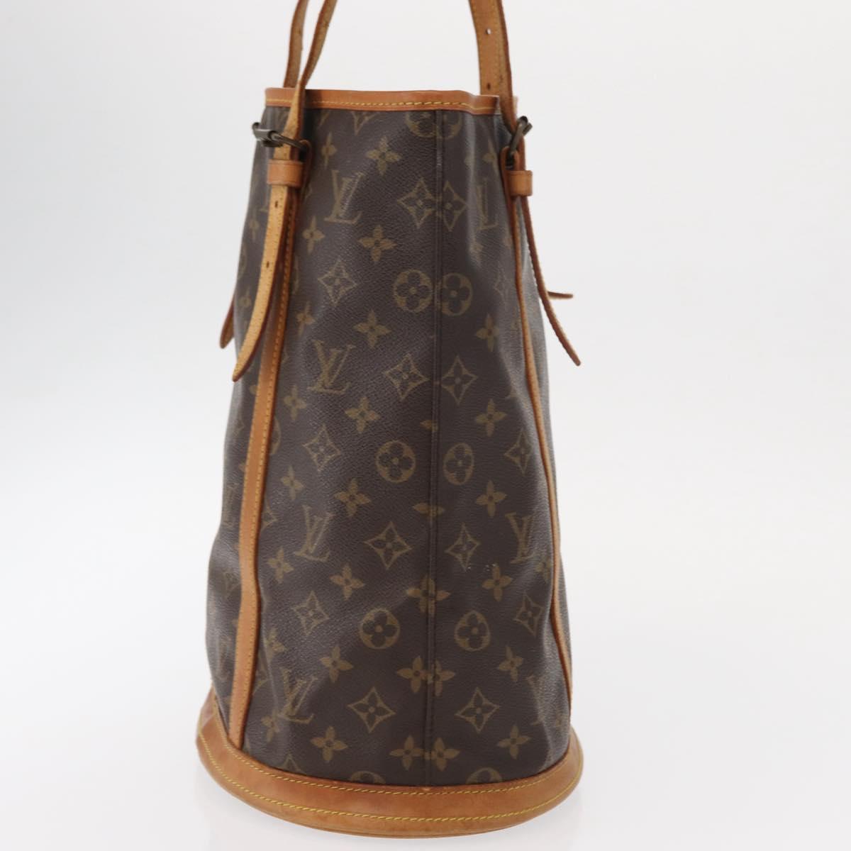 LOUIS VUITTON Monogram Bucket GM Shoulder Bag M42236 LV Auth ka107