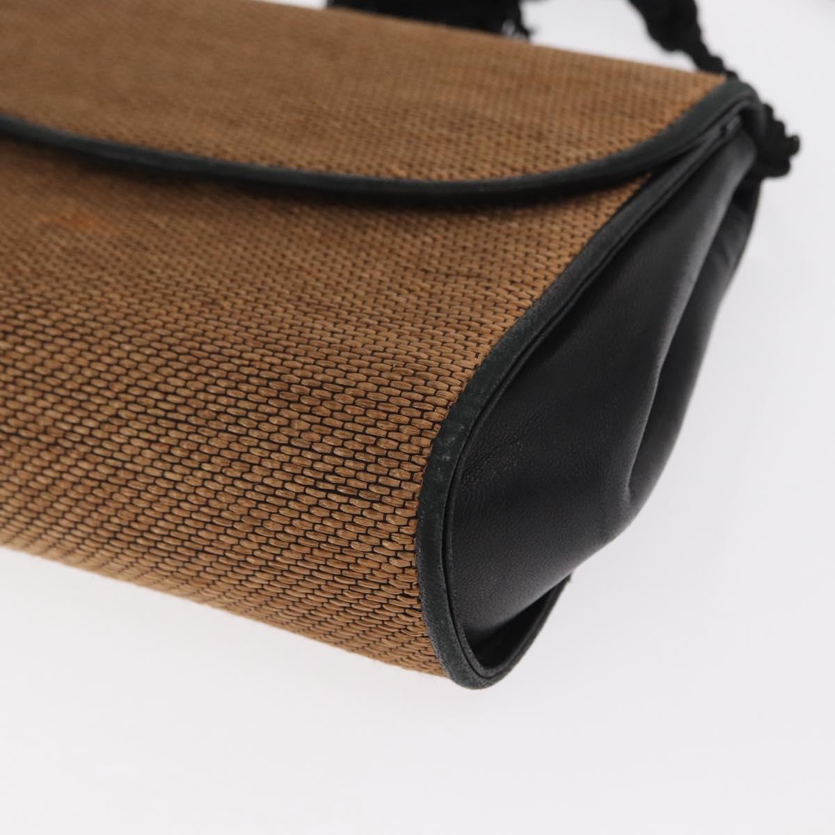 GUCCI Shoulder Bag Canvas Gold Brown Auth ka1072