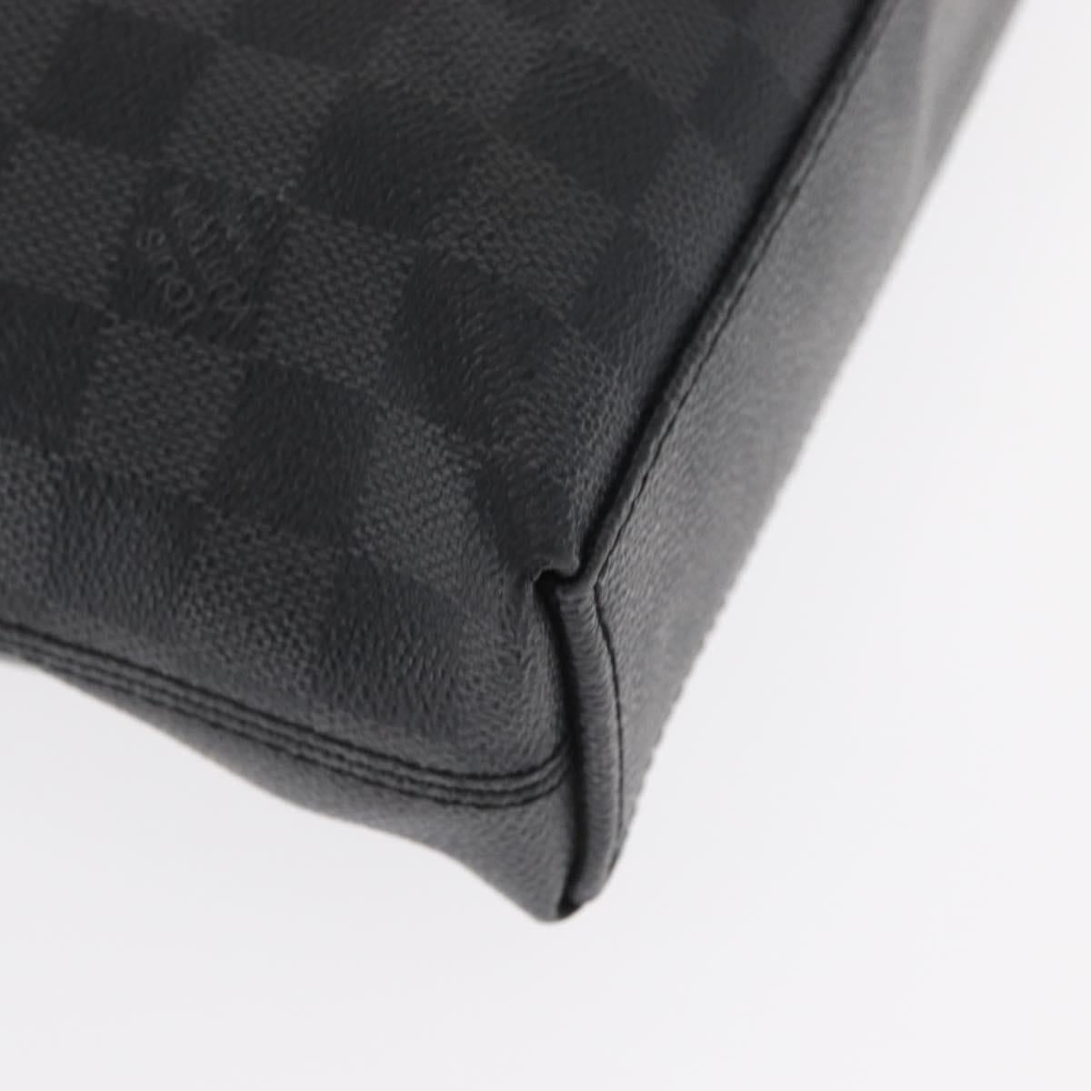 LOUIS VUITTON Damier Graphite Porte Documents Jules Bag 2way N48224 Auth ka1086