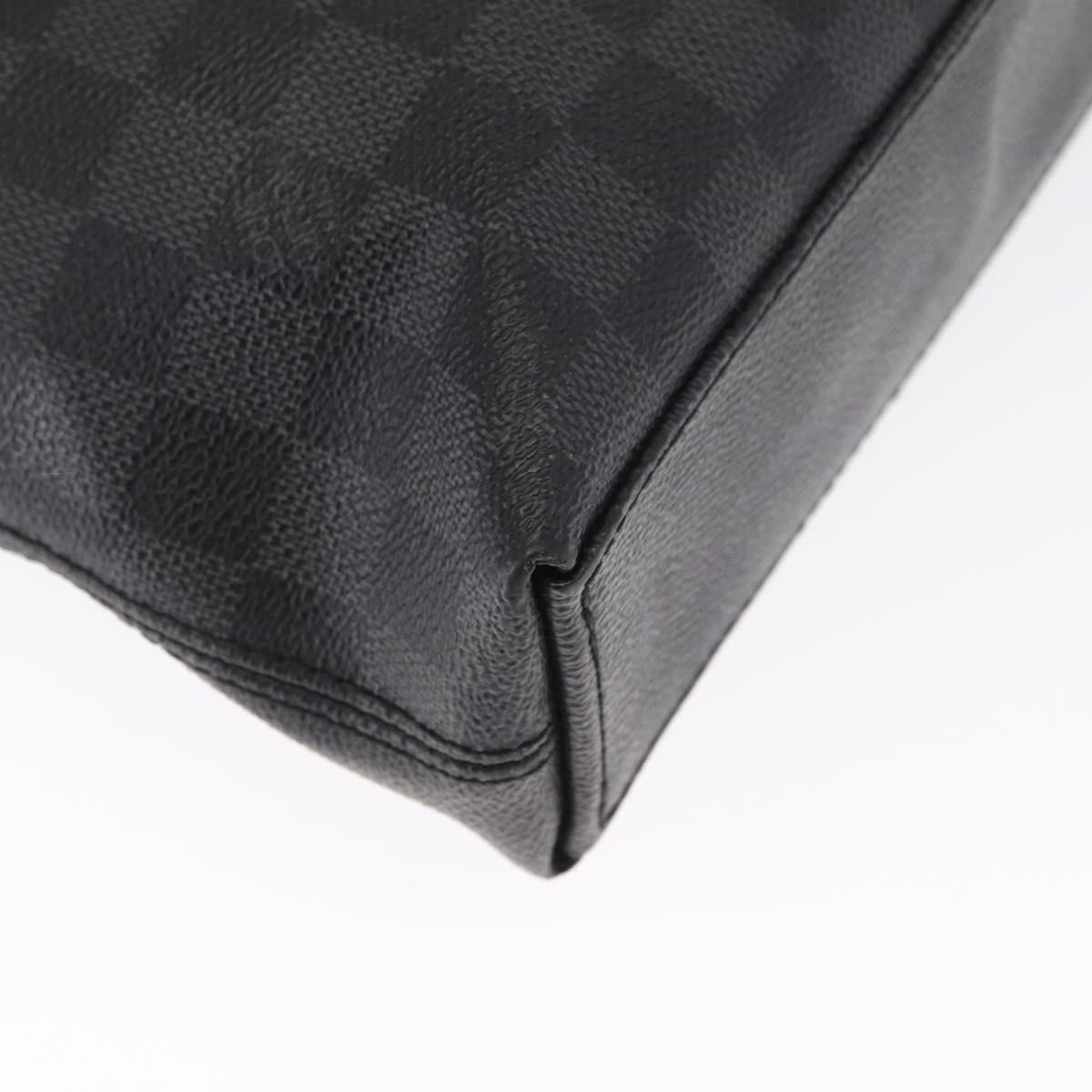 LOUIS VUITTON Damier Graphite Porte Documents Jules Bag 2way N48224 Auth ka1086