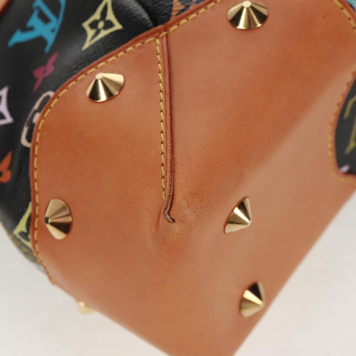 LOUIS VUITTON Monogram Multicolor Judy MM Bag 2Way Black M40256 Auth ka1093V