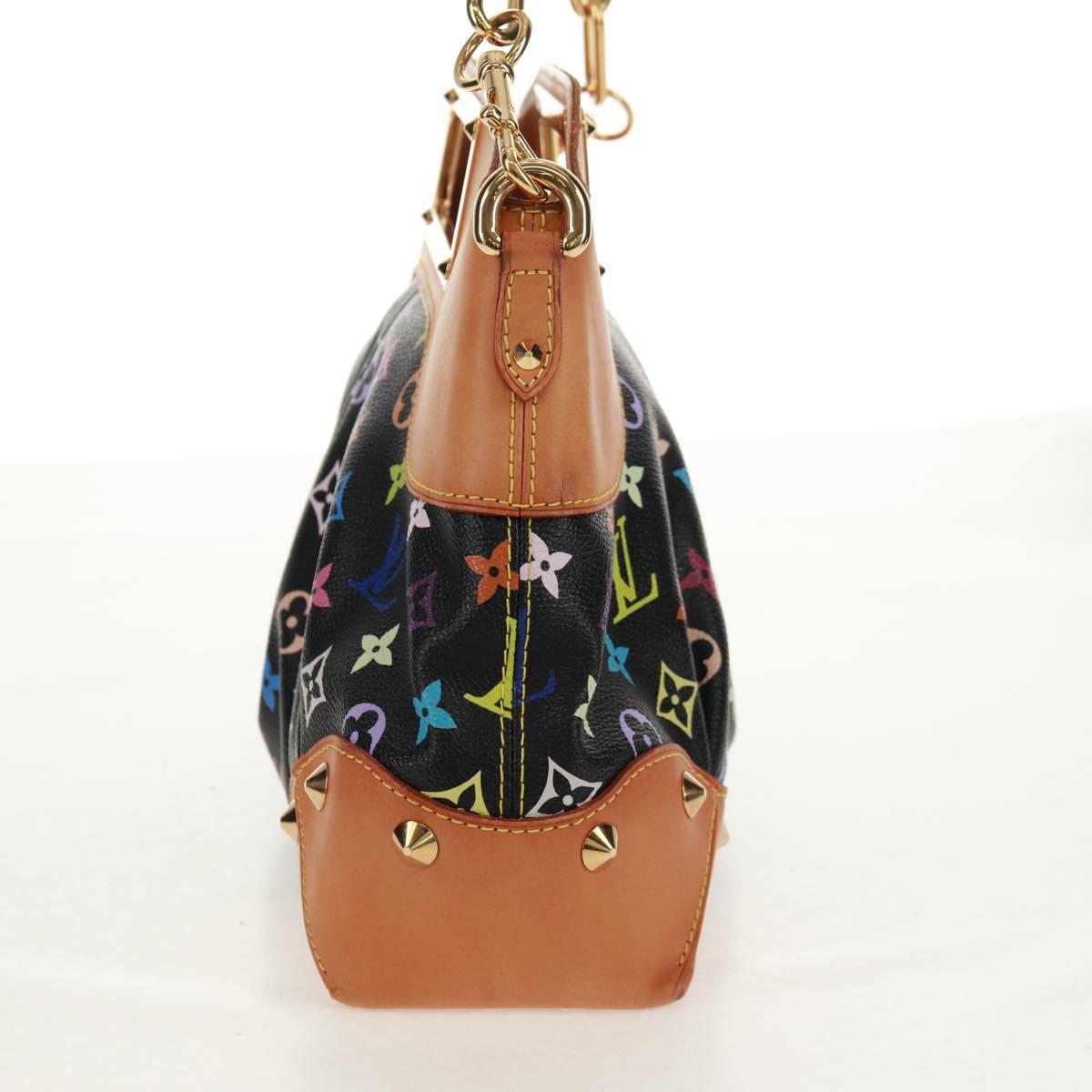 LOUIS VUITTON Monogram Multicolor Judy MM Bag 2Way Black M40256 Auth ka1093V
