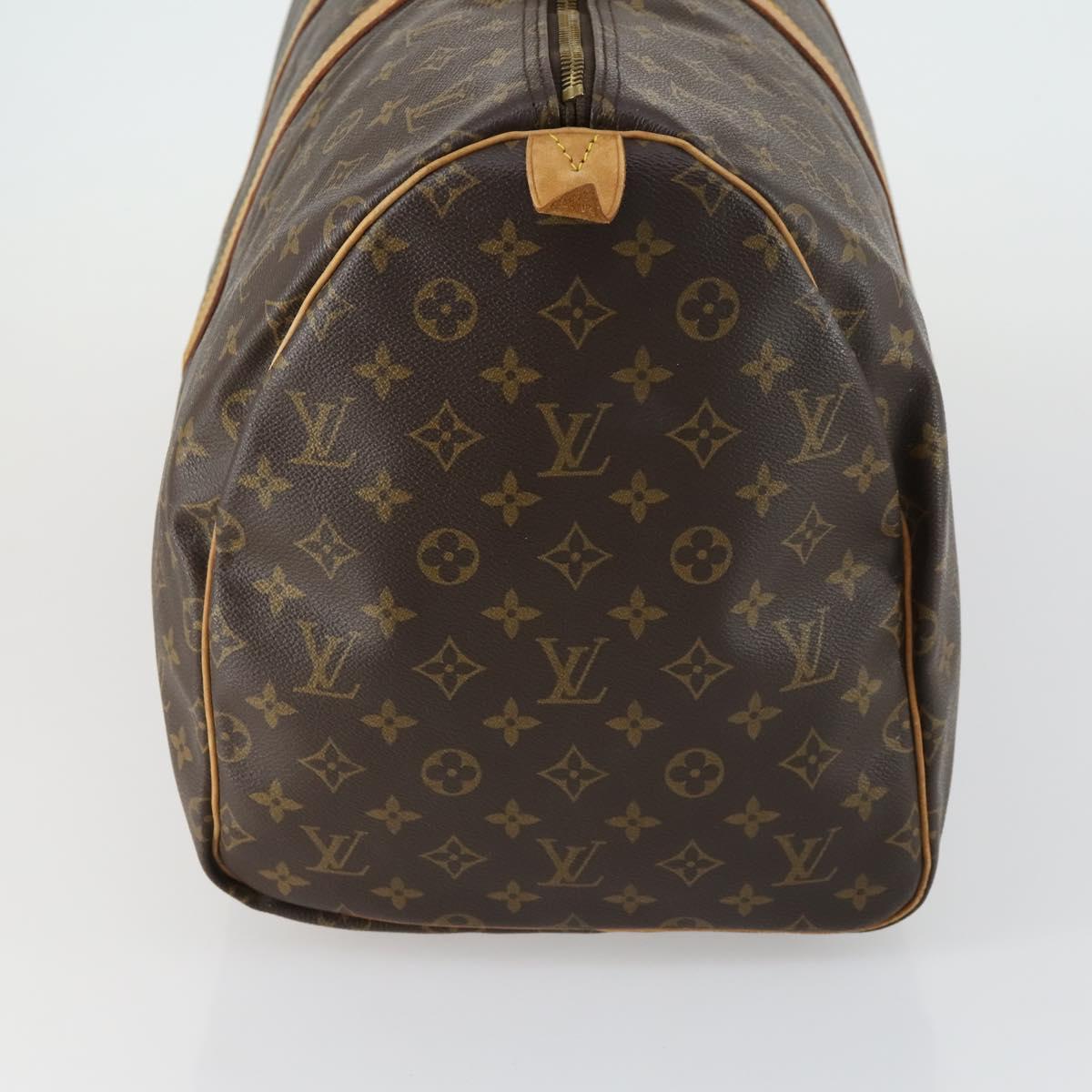 LOUIS VUITTON Monogram Keepall 55 Boston Bag M41424 LV Auth ka1119