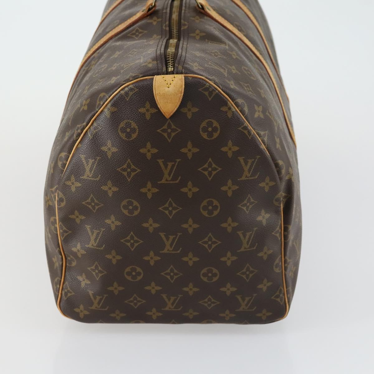 LOUIS VUITTON Monogram Keepall 55 Boston Bag M41424 LV Auth ka1119