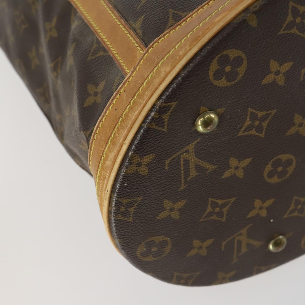 LOUIS VUITTON Monogram Bucket GM Shoulder Bag M42236 LV Auth ka1120