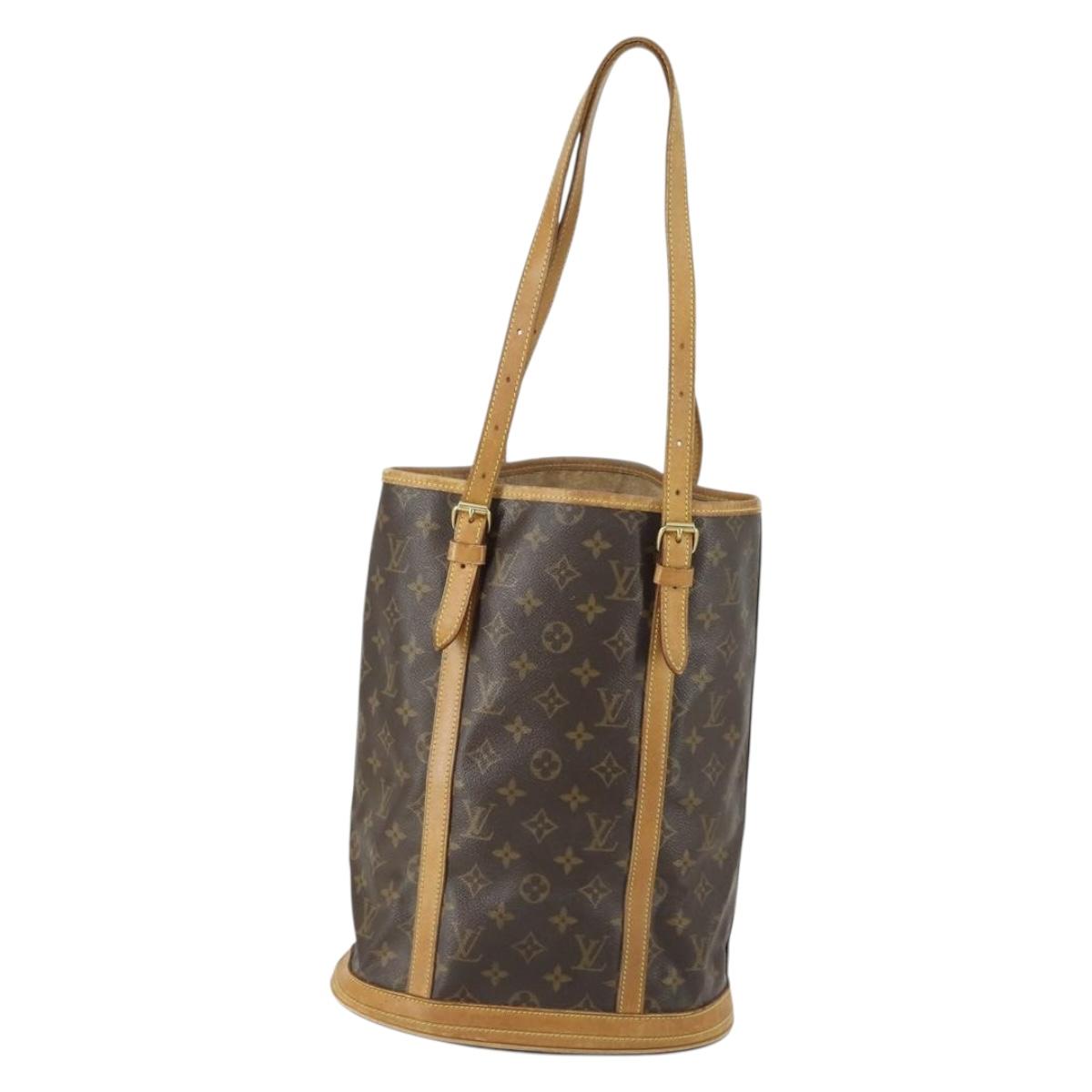 LOUIS VUITTON Monogram Bucket GM Shoulder Bag M42236 LV Auth ka1120