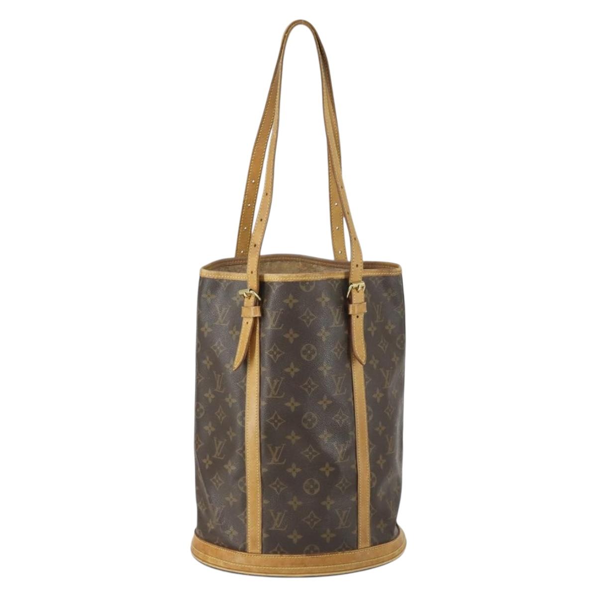 LOUIS VUITTON Monogram Bucket GM Shoulder Bag M42236 LV Auth ka1120