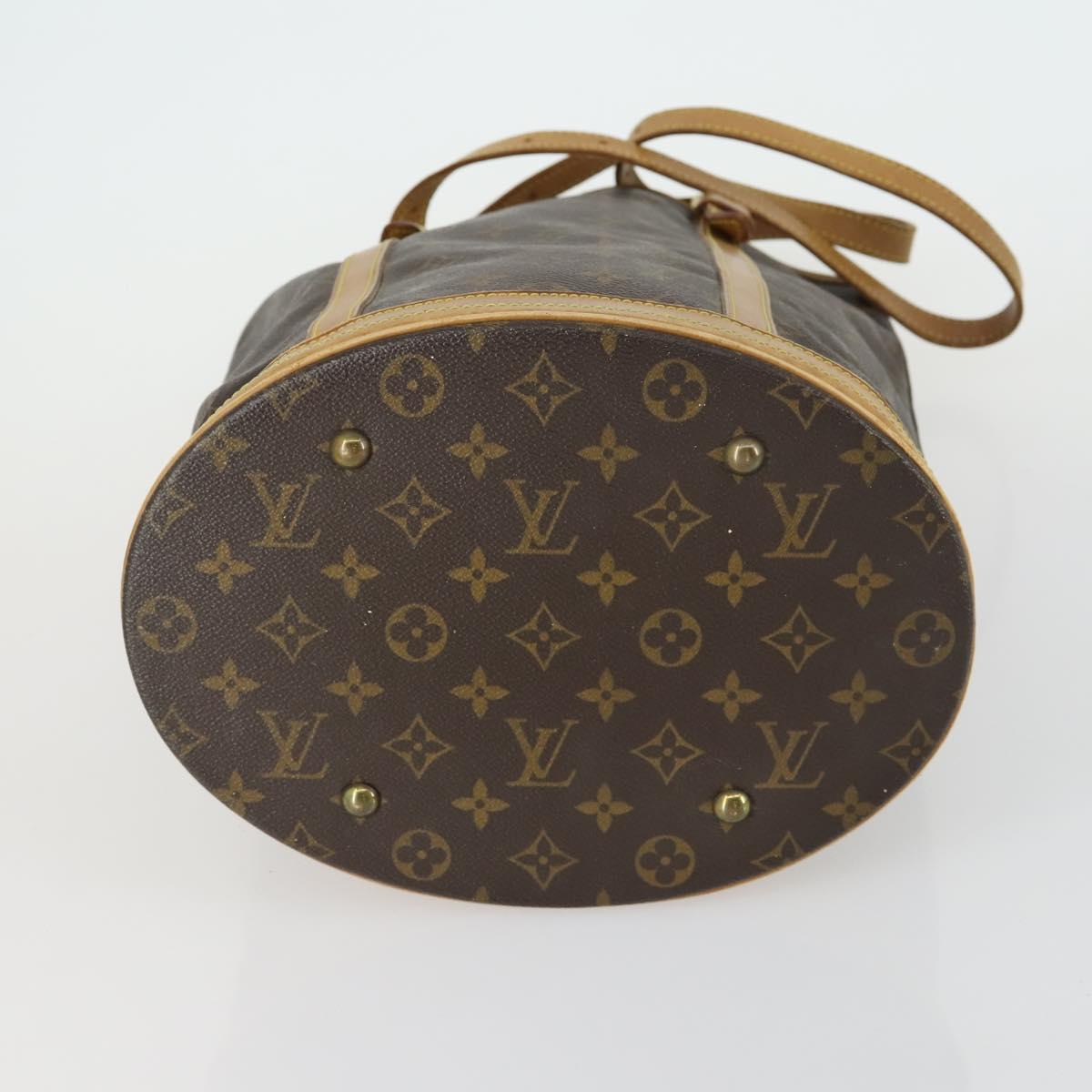 LOUIS VUITTON Monogram Bucket GM Shoulder Bag M42236 LV Auth ka1120