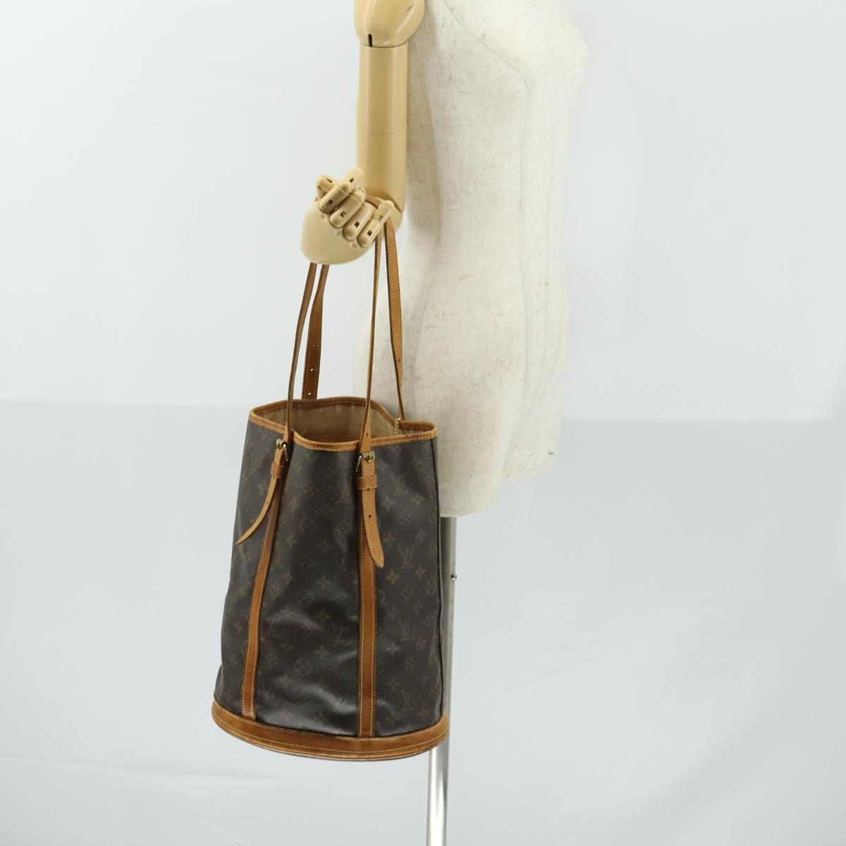 LOUIS VUITTON Monogram Bucket GM Shoulder Bag M42236 LV Auth ka1121