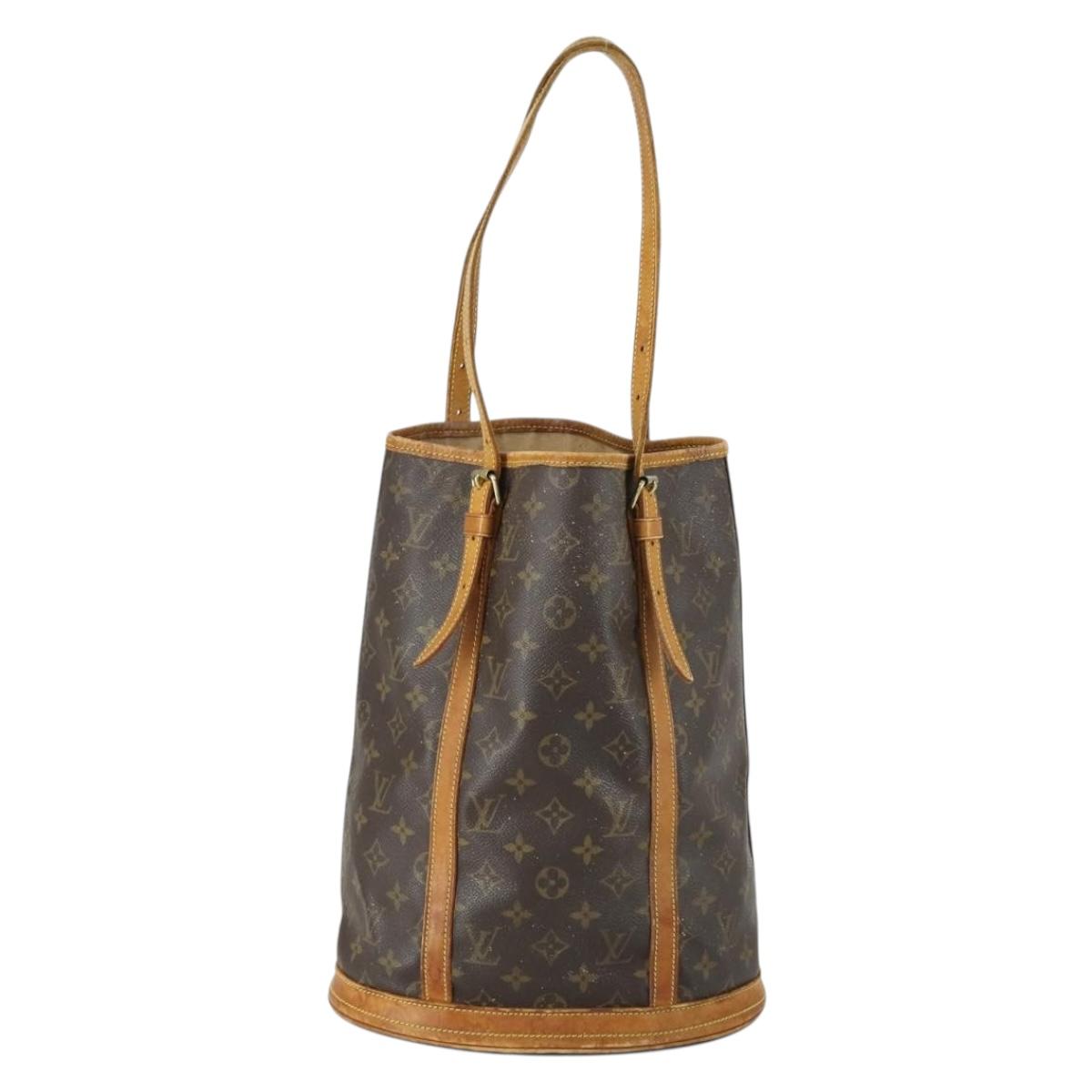 LOUIS VUITTON Monogram Bucket GM Shoulder Bag M42236 LV Auth ka1121