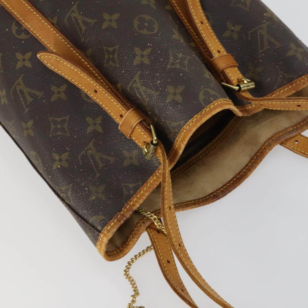 LOUIS VUITTON Monogram Bucket GM Shoulder Bag M42236 LV Auth ka1121