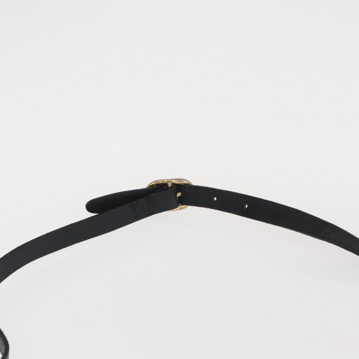 GUCCI GG Supreme Sherry Line Shoulder Bag PVC Navy Gold 010 378 Auth ka1129