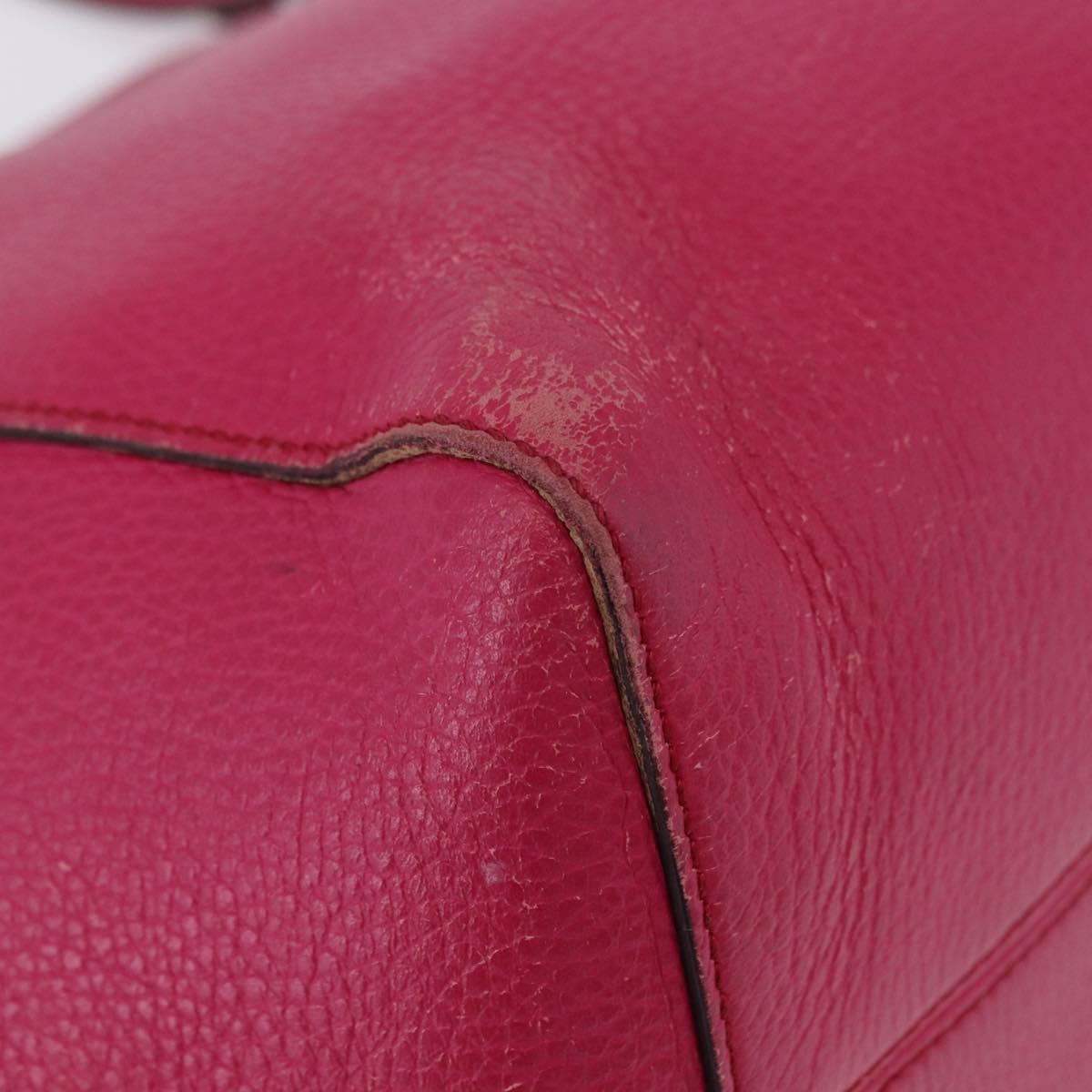 GUCCI Tote Bag Leather Pink Gold 354397 Auth ka1133