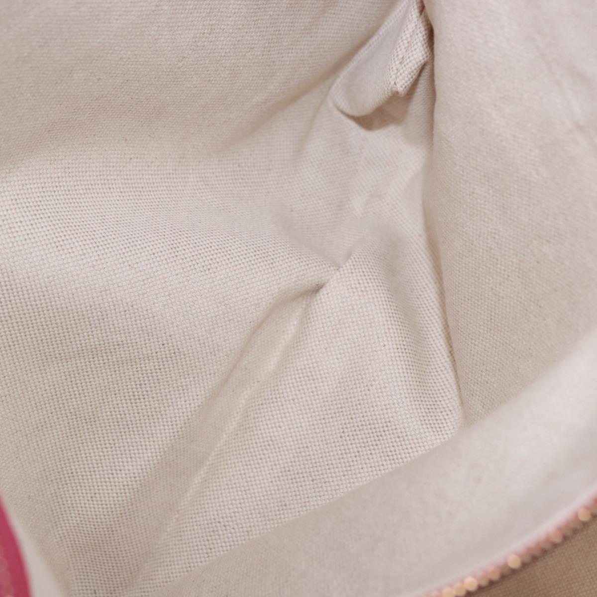 GUCCI Tote Bag Leather Pink Gold 354397 Auth ka1133