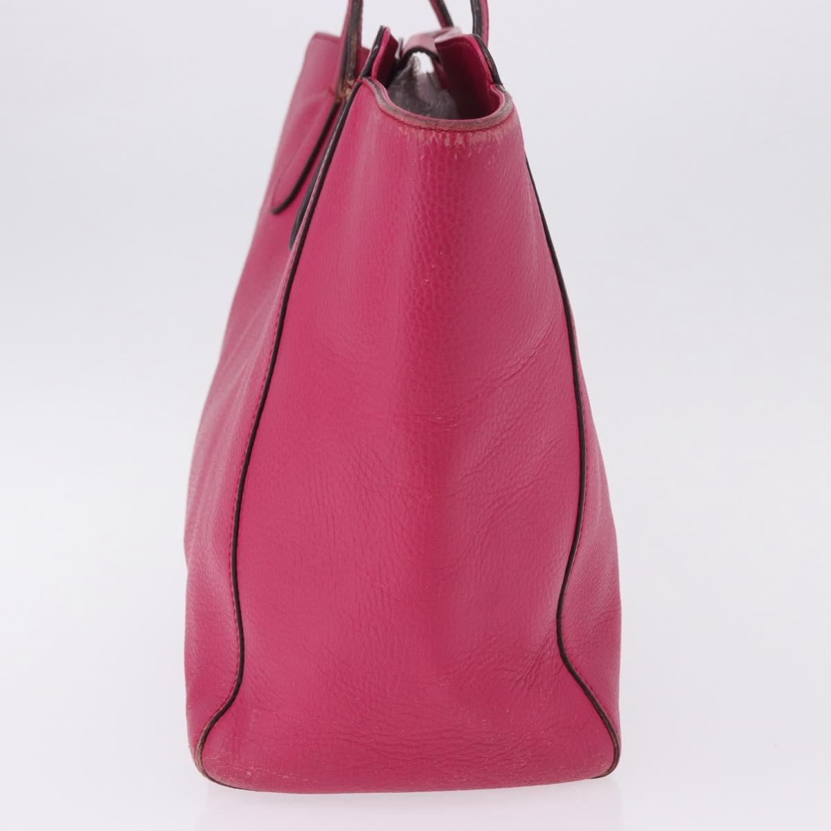 GUCCI Tote Bag Leather Pink Gold 354397 Auth ka1133