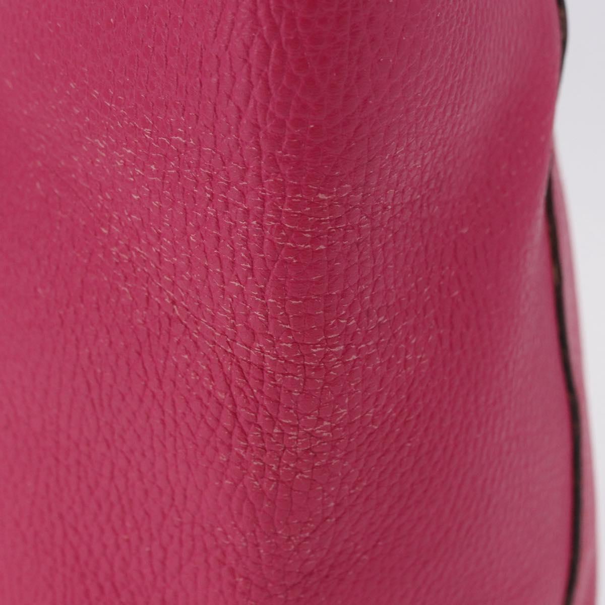 GUCCI Tote Bag Leather Pink Gold 354397 Auth ka1133