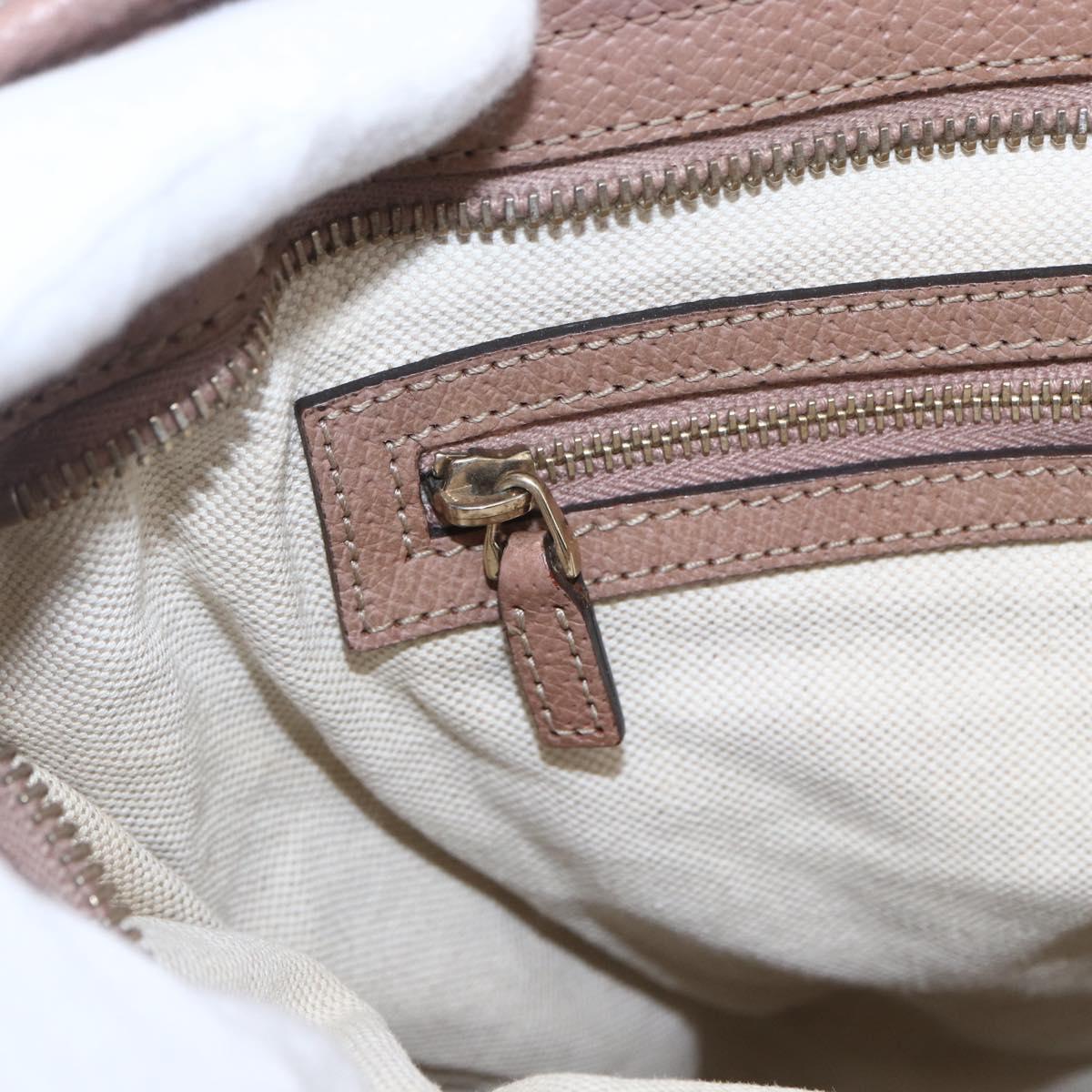 GUCCI GG Canvas Tote Bag Beige Gold 323671 Auth ka1137