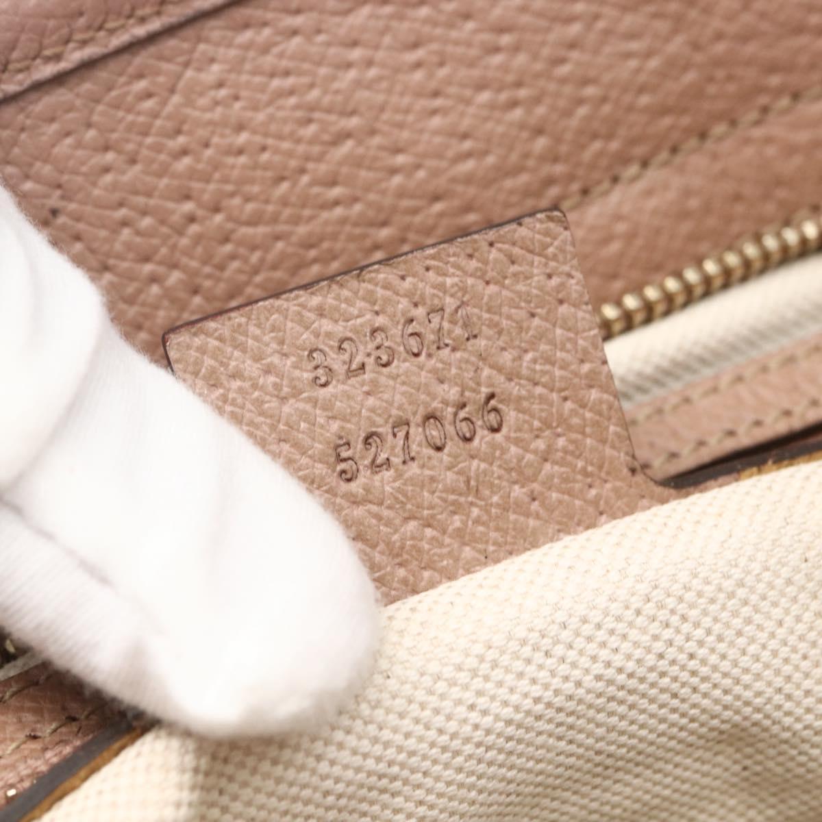 GUCCI GG Canvas Tote Bag Beige Gold 323671 Auth ka1137