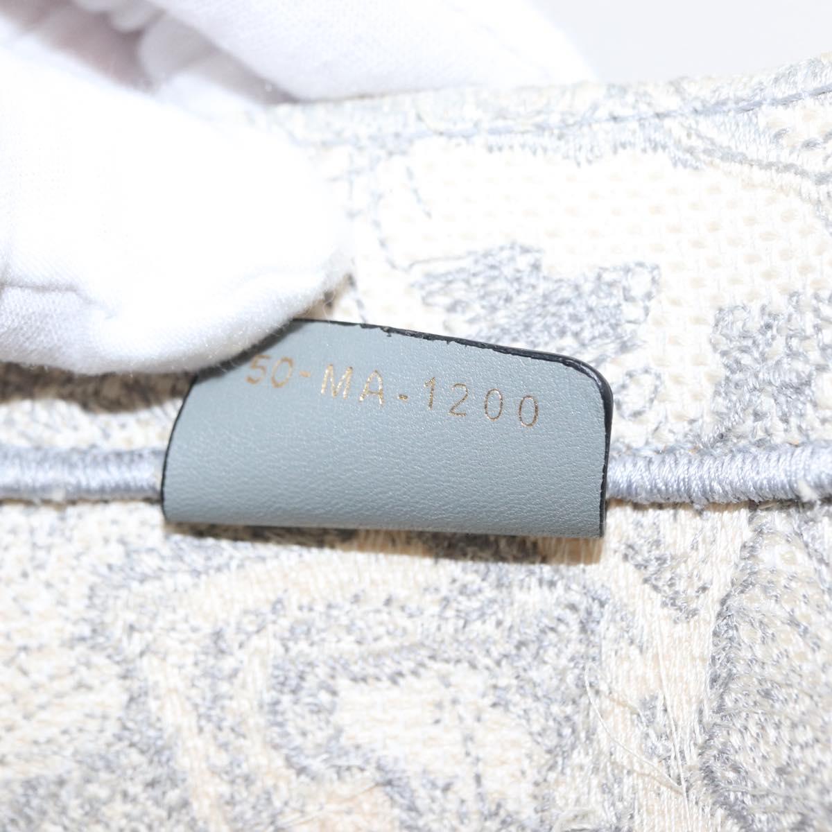 Christian Dior Toile De Jouy Book Tote Hand Bag Canvas Gray Auth ka113A