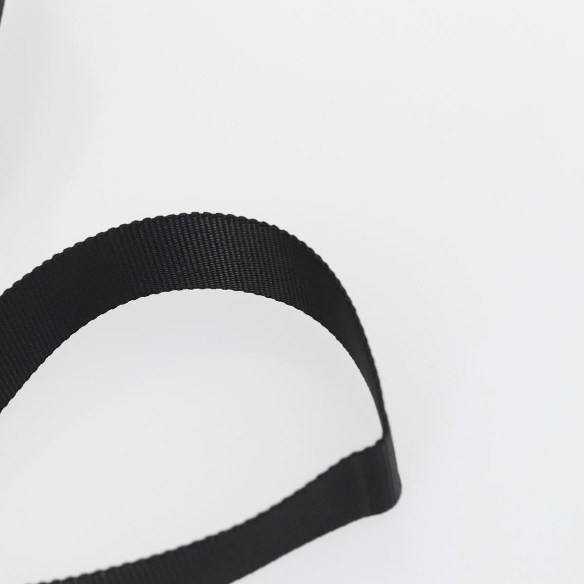 PRADA Shoulder Bag Nylon Black Silver Auth ka1156