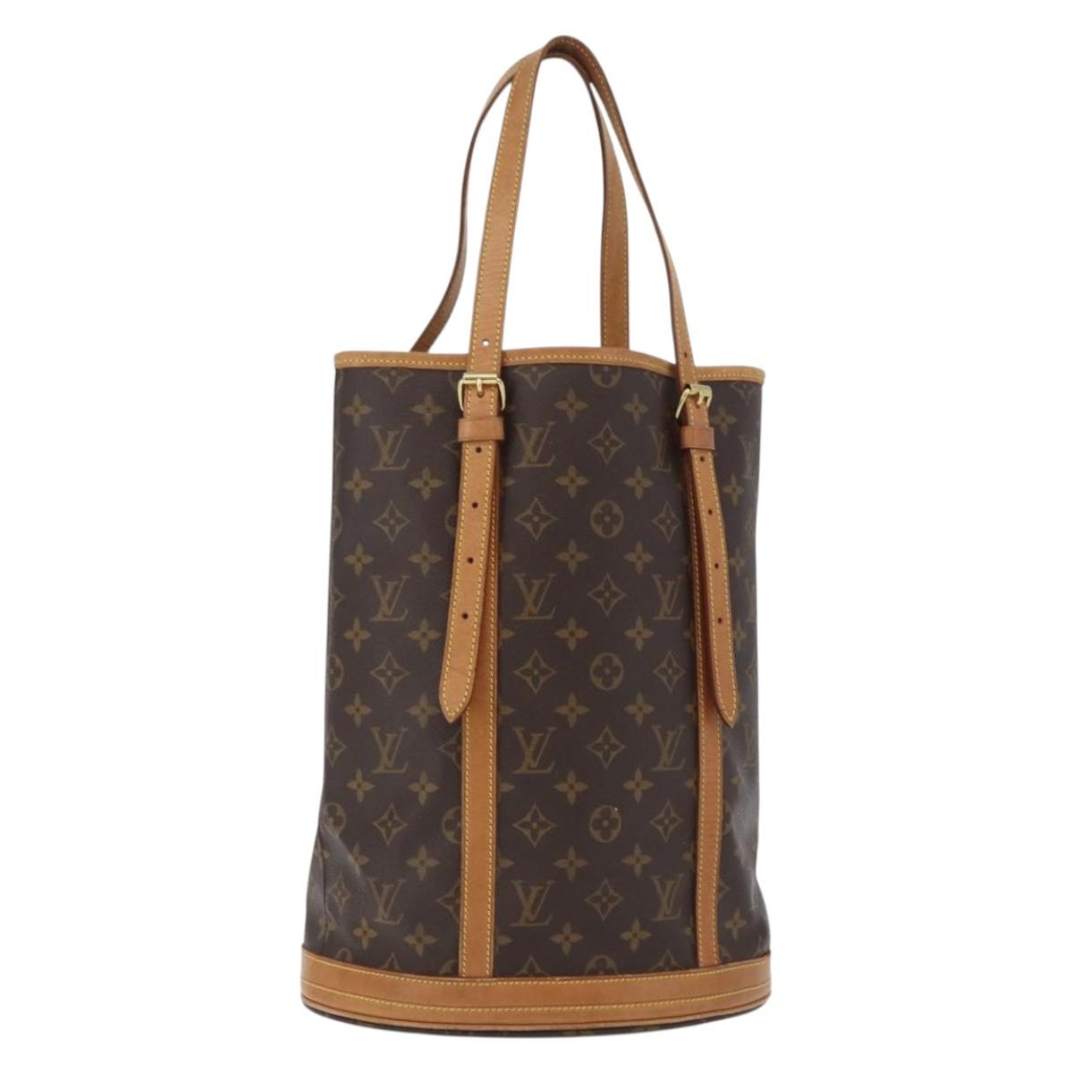 LOUIS VUITTON Monogram Bucket GM Shoulder Bag M42236 LV Auth ka1176