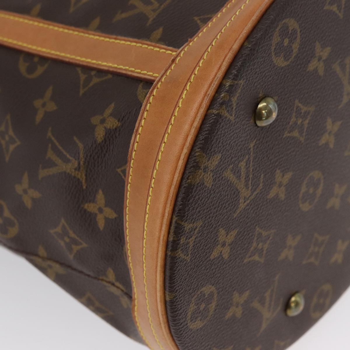 LOUIS VUITTON Monogram Bucket GM Shoulder Bag M42236 LV Auth ka1176