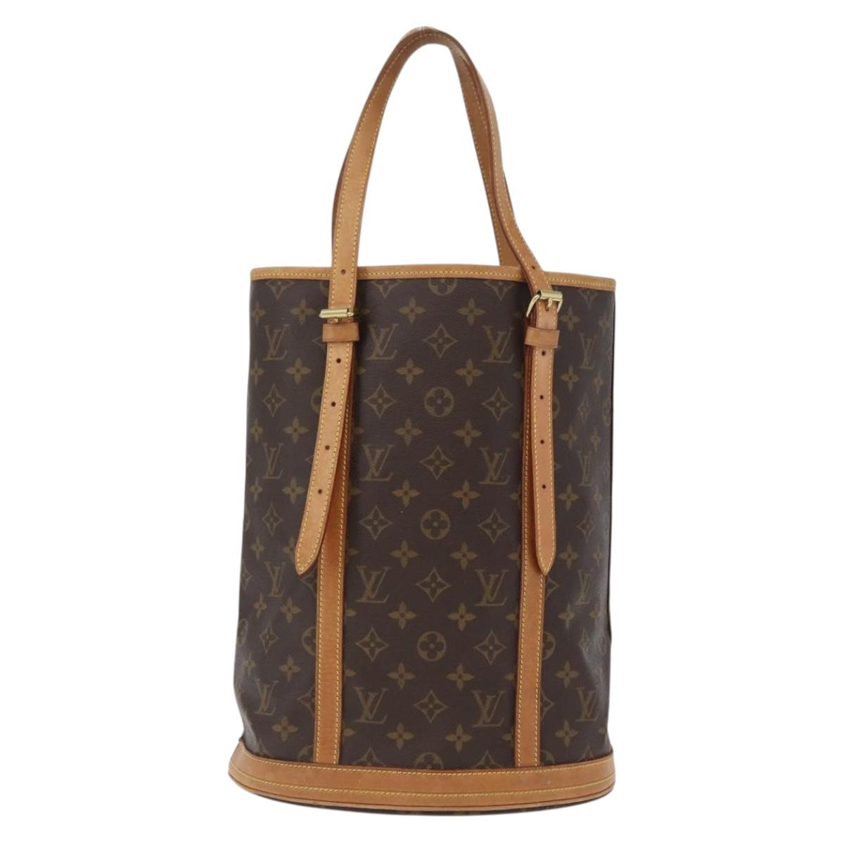 LOUIS VUITTON Monogram Bucket GM Shoulder Bag M42236 LV Auth ka1176