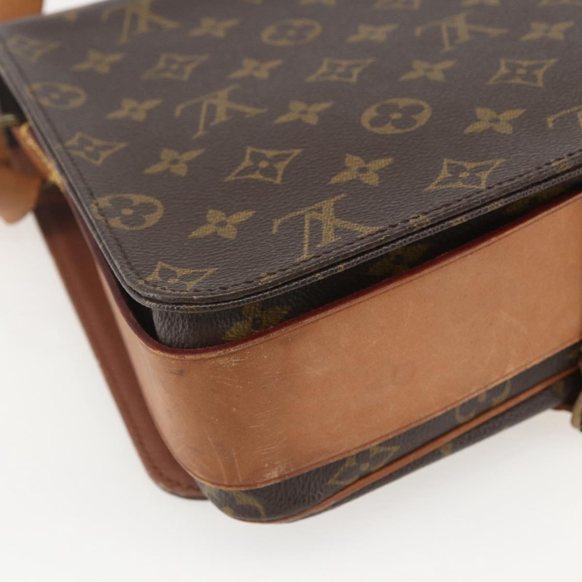 LOUIS VUITTON Monogram Cartouchiere GM Shoulder Bag M51252 LV Auth ka1179