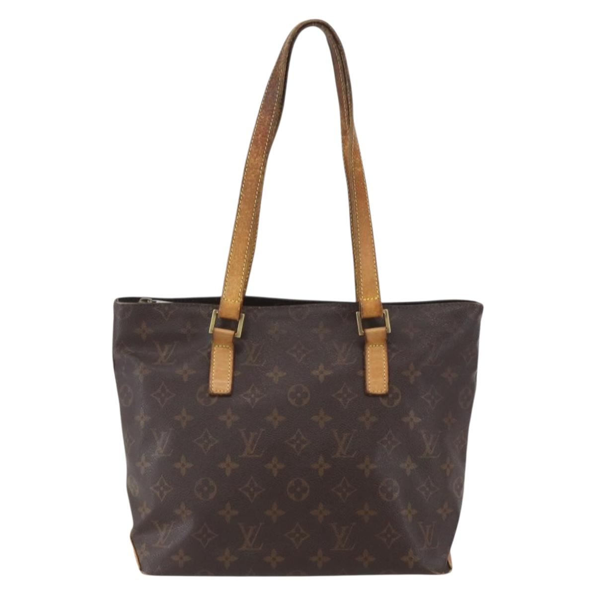 LOUIS VUITTON Monogram Cabas Piano Tote Bag M51148 LV Auth ka1194