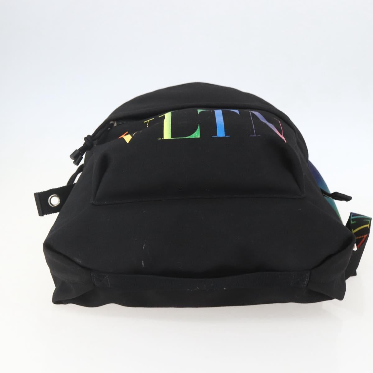 VALENTINO Backpack Nylon Black Auth ka1198