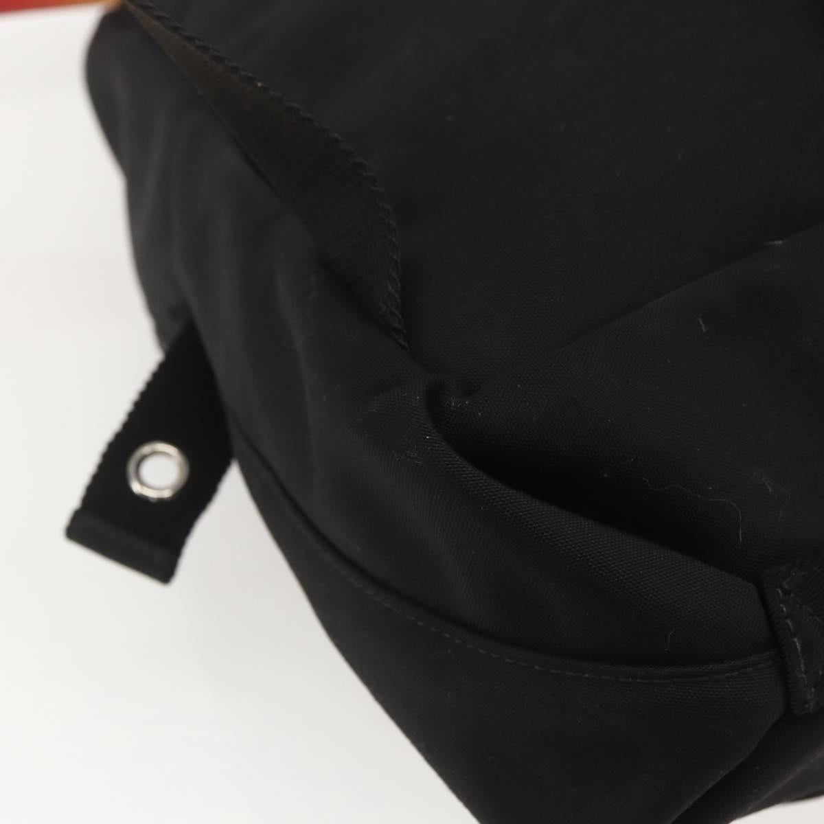 VALENTINO Backpack Nylon Black Auth ka1198