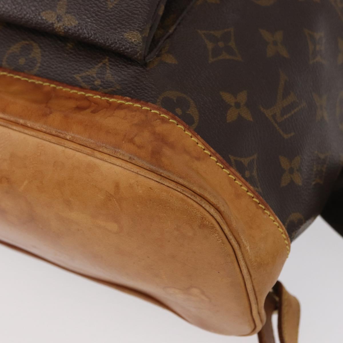 LOUIS VUITTON Monogram Montsouris GM Backpack M51135 LV Auth ka1201