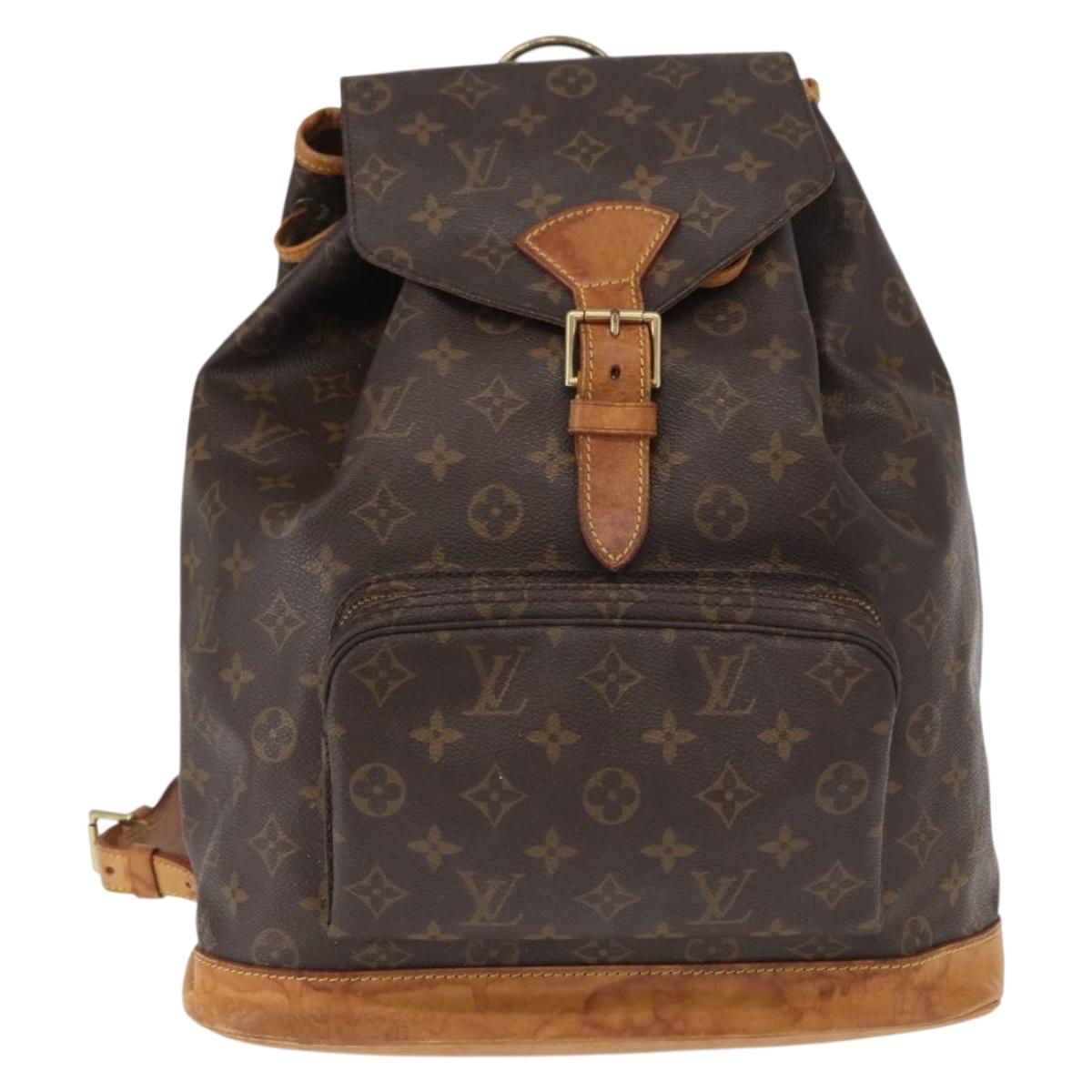 LOUIS VUITTON Monogram Montsouris GM Backpack M51135 LV Auth ka1201