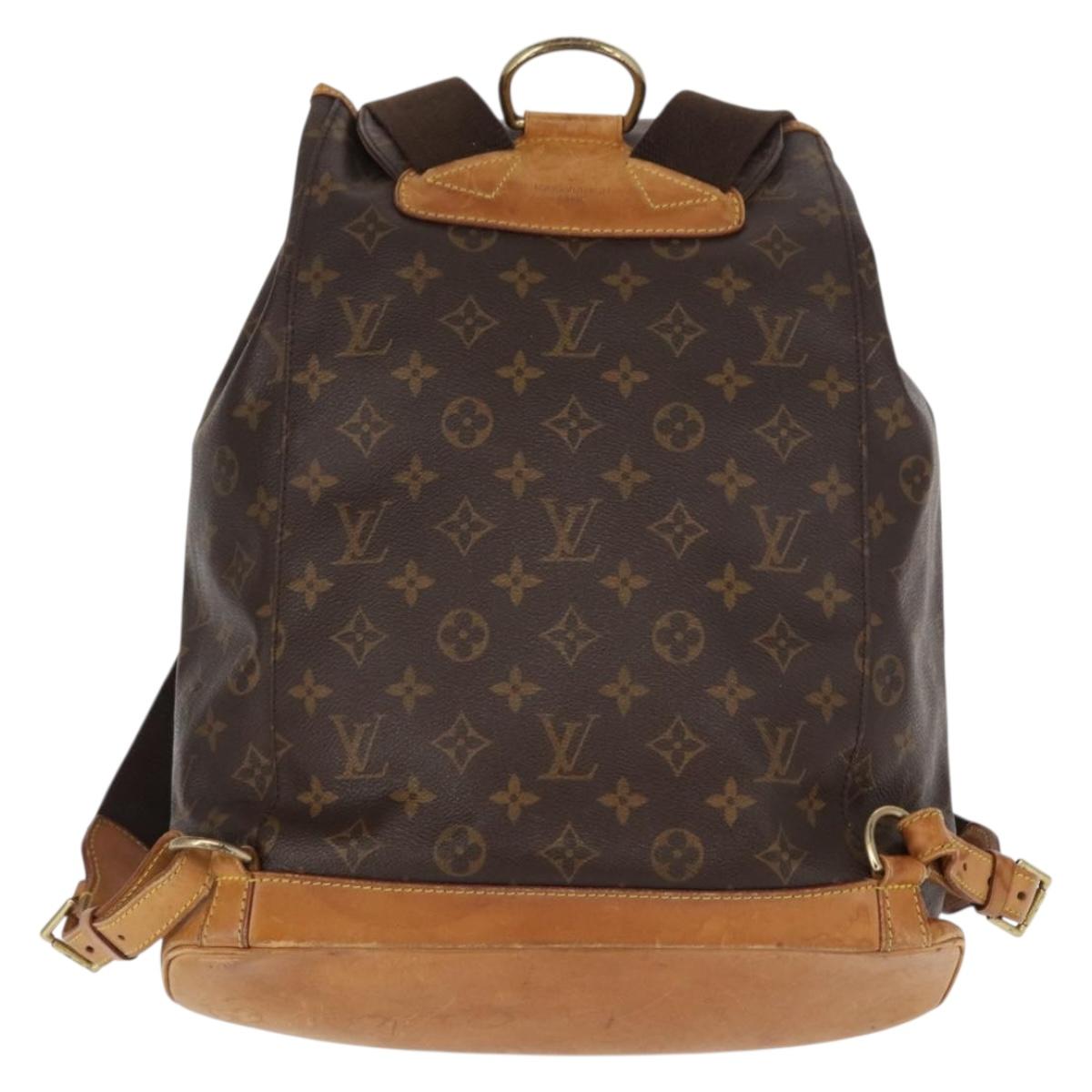 LOUIS VUITTON Monogram Montsouris GM Backpack M51135 LV Auth ka1201