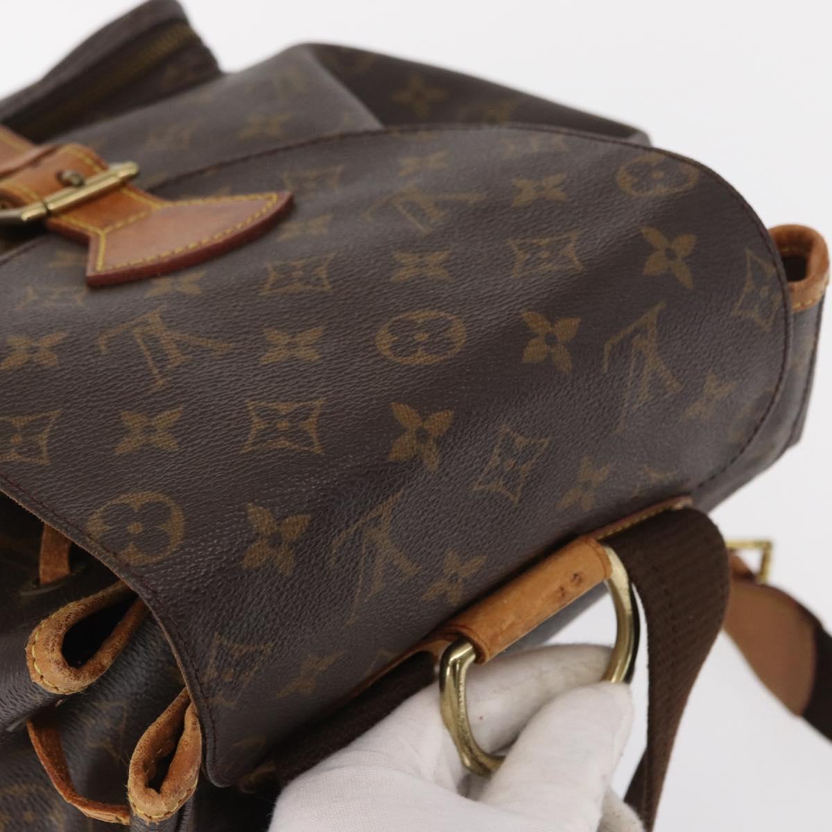 LOUIS VUITTON Monogram Montsouris GM Backpack M51135 LV Auth ka1201