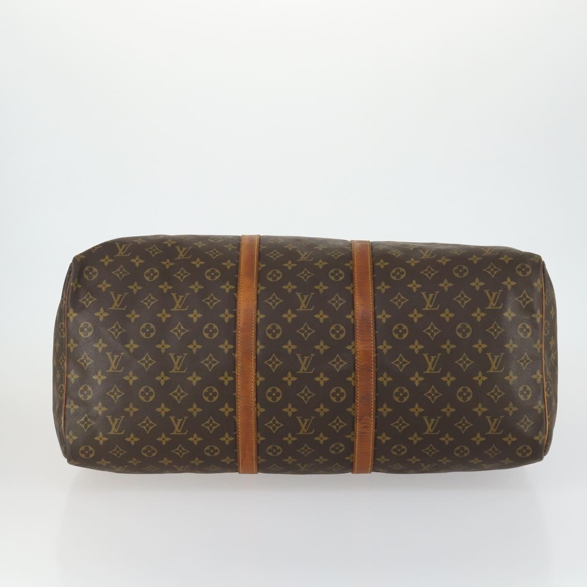 LOUIS VUITTON Monogram Keepall 60 Boston Bag M41422 LV Auth ka1203