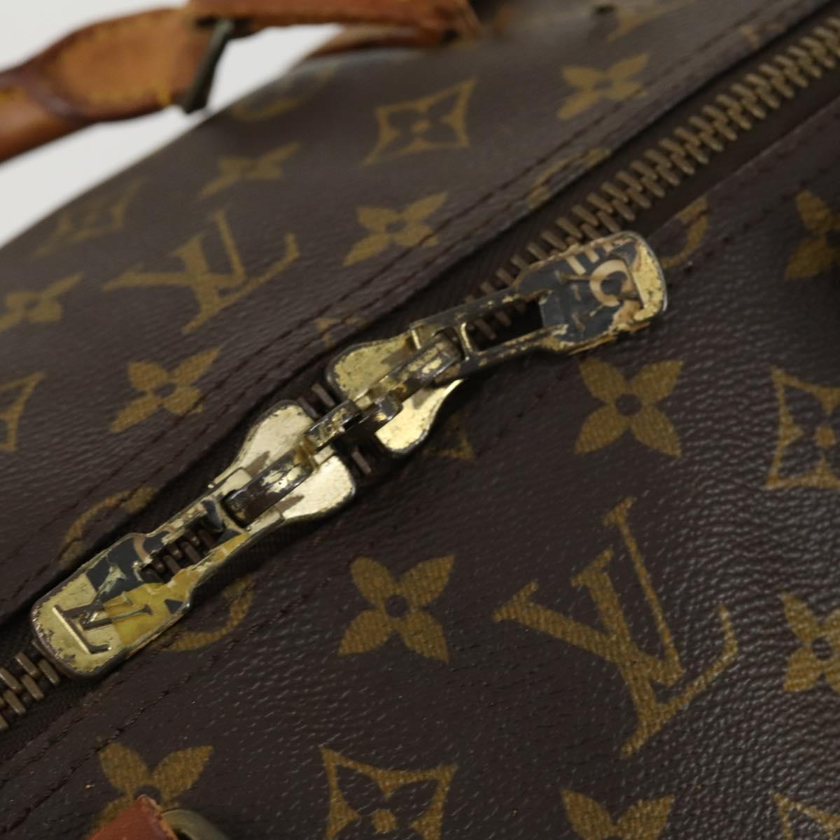 LOUIS VUITTON Monogram Keepall 60 Boston Bag M41422 LV Auth ka1203