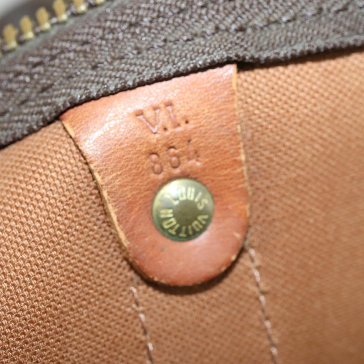 LOUIS VUITTON Monogram Keepall 60 Boston Bag M41422 LV Auth ka1203