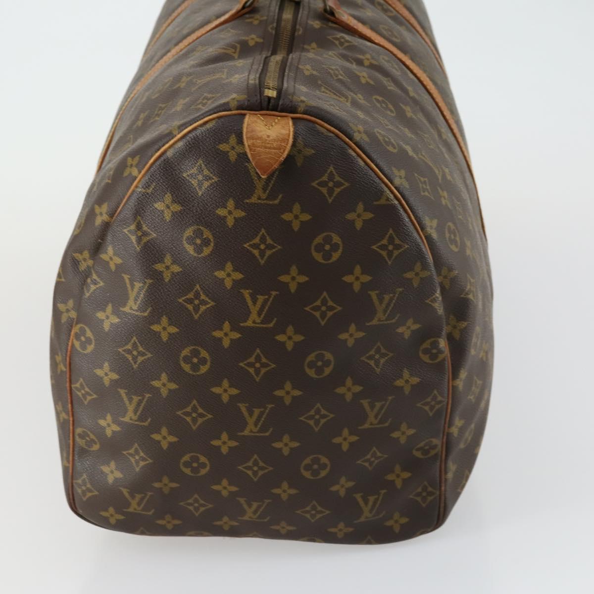 LOUIS VUITTON Monogram Keepall 60 Boston Bag M41422 LV Auth ka1203