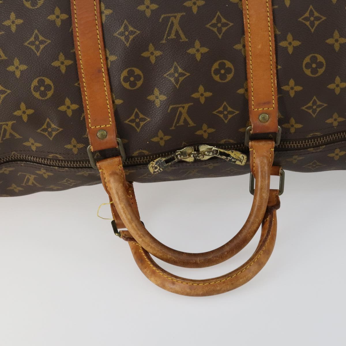 LOUIS VUITTON Monogram Keepall 60 Boston Bag M41422 LV Auth ka1203